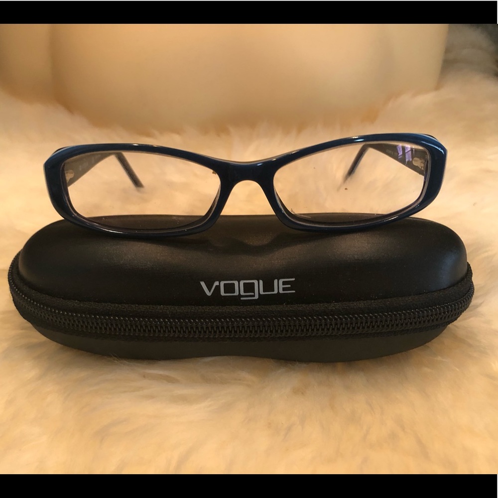 VOGUE 💙 Rx Blue Eyeglasses with Case Prescription